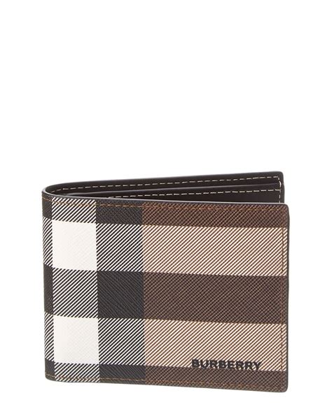 burberry exaggerated check bifold wallet|burberry wallet men's vintage.